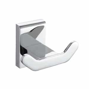 Chrome Wall Mounted Bathroom Double Robe Hook Unity - Shower Accessories