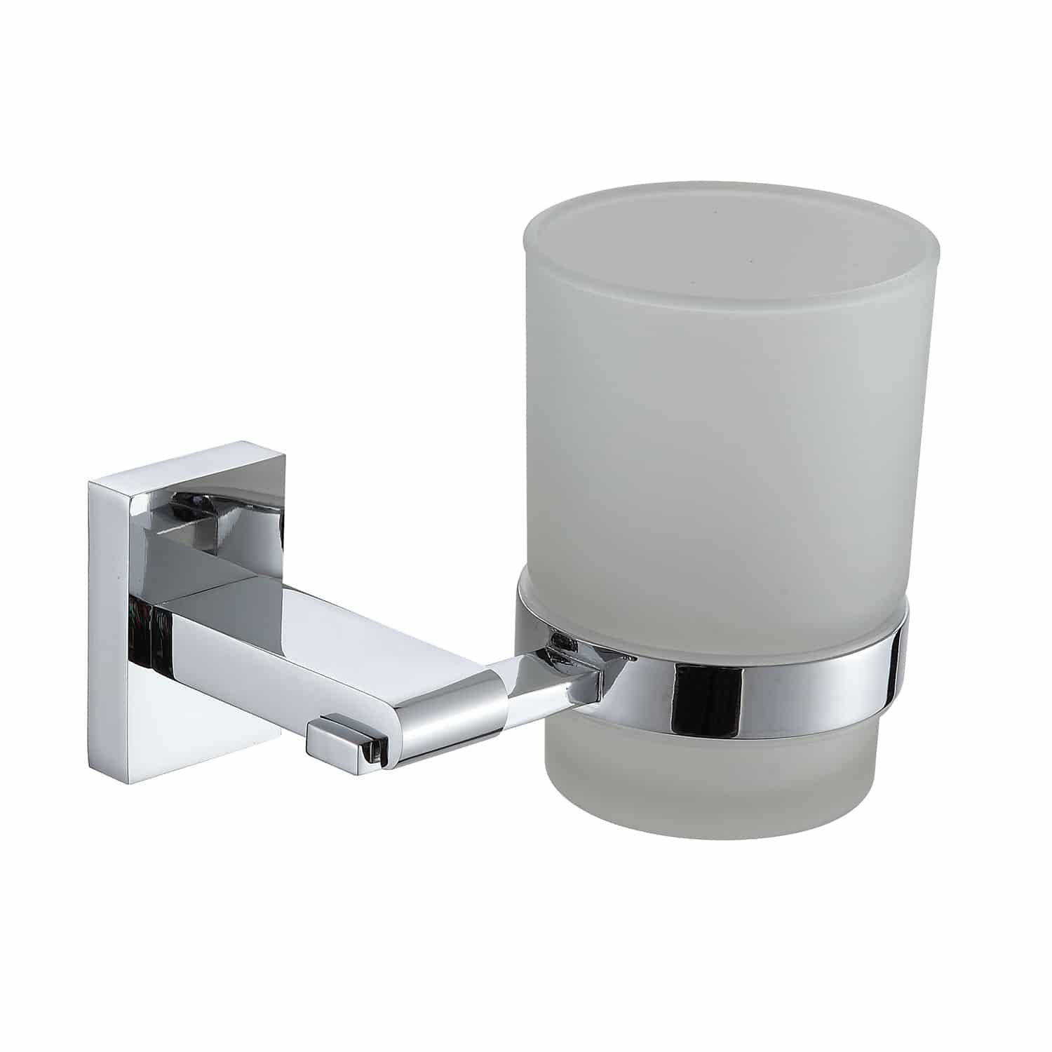 Gedy 2310-13 By Nameek's Eros Frosted Glass Toothbrush Holder With Chrome  Wall Mount - TheBathOutlet