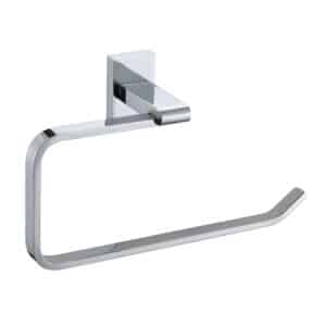 Unity Chrome Wall Mounted Bathroom Towel Ring - Towel Ring Rails