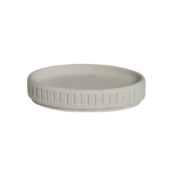 Freestanding Bathroom Soap Dish Concrete Resin Natural Alexandria - Soap Dishes