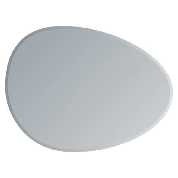 Pebble Shaped Bathroom Wall Mounted Mirror 70cmx50cm Angel - Wall Mounted Mirrors