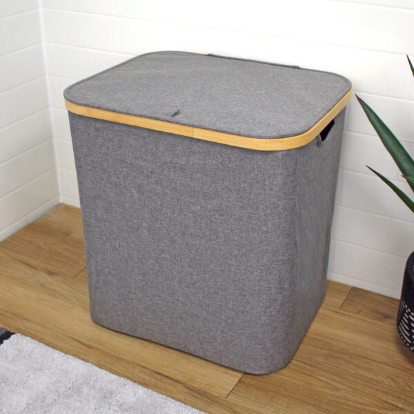 Bathroom Laundry Hamper with Lid Cotswold - Bathroom Caddies and Baskets