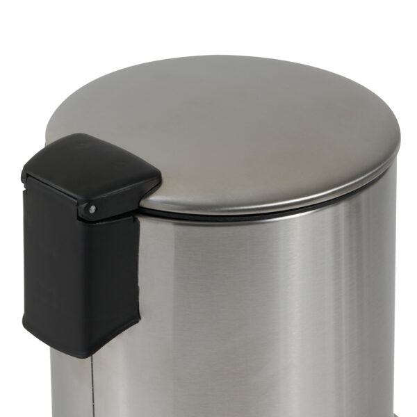 Bathroom 3 Litre Pedal Bin Stainless Steel Satin Finish Soft Close Lid Showerdrape, Luna - Bathroom Bins