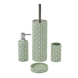 Mosaica Pistachio Set of 4 - Bathroom Accessory Sets