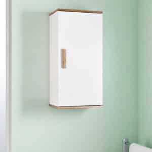 Nola Premium Bathroom Wall Mounted Cabinet – White Bamboo - Bathroom Cabinets