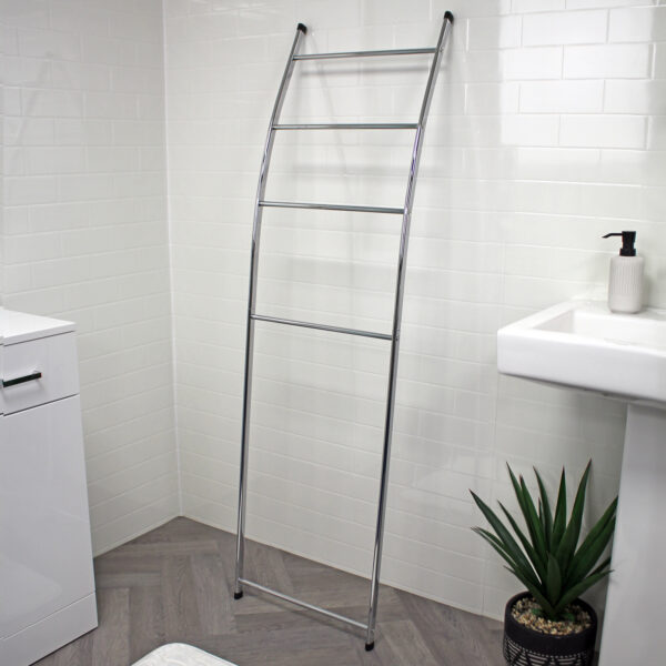 Showerdrape Apex Towel Ladder Chrome 4 Tiers W44 x H155cm - Free Standing Towel Rails