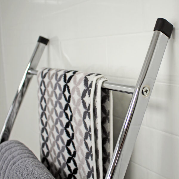Showerdrape Apex Towel Ladder Chrome 4 Tiers W44 x H155cm - Free Standing Towel Rails