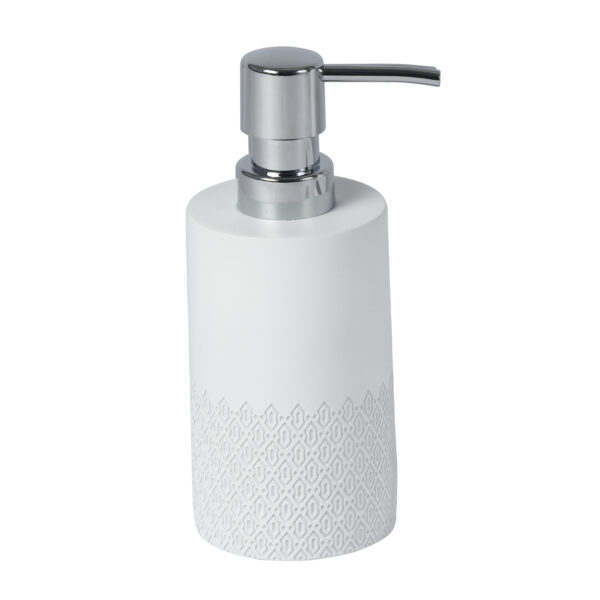 Chantilly Bathroom Matt White Liquid Soap Dispenser - Soap Dispensers