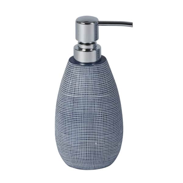 Denim Navy and White Resin Liquid Soap Dispenser - Soap Dispensers