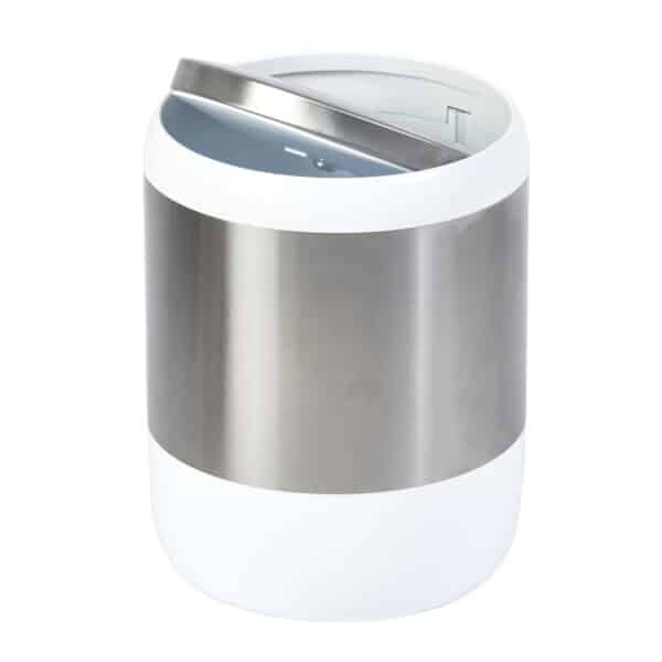 Plastic Swing Lid Bathroom Waste Bin 6 Litres Kitchen Home Brushed - Bathroom Bins