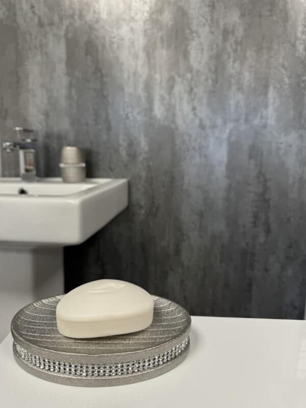 Pzazz Silver Diamante Soap Dish - Soap Dishes