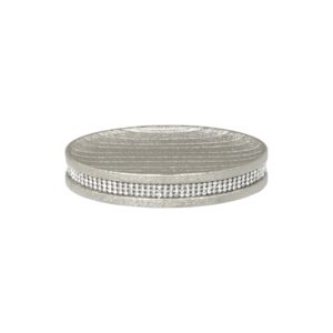 Pzazz Silver Diamante Soap Dish - Soap Dishes