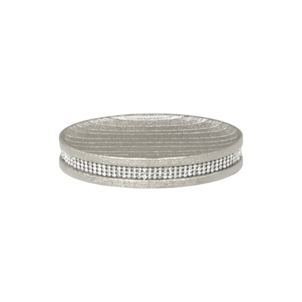 Pzazz Silver Diamante Soap Dish - Soap Dishes