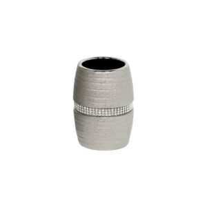 Pzazz Silver Diamante Tumbler - Bathroom Tumblers