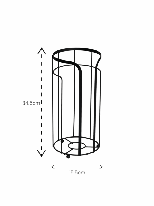 Dante Steel Spare Toilet Paper Holder - Free Standing Toilet Roll Holders