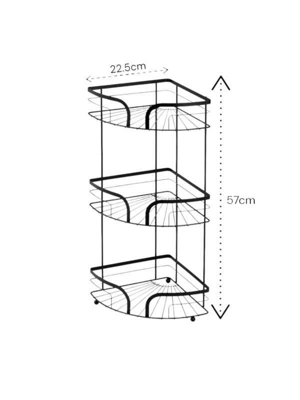 Dante Steel Corner Caddy and Mini Shower Caddy - Bathroom Caddies and Baskets