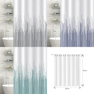 City White Shower Curtain - Shower Accessories