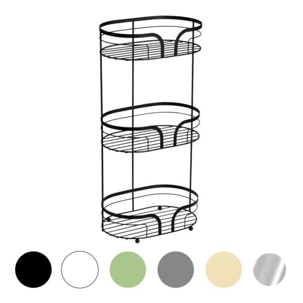 Dante Steel Freestanding Floor Caddy - Bathroom Caddies and Baskets