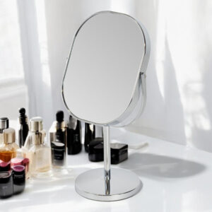 Nikon 3x Magnifying Chrome Oval Vanity Mirror - Vanity Mirrors