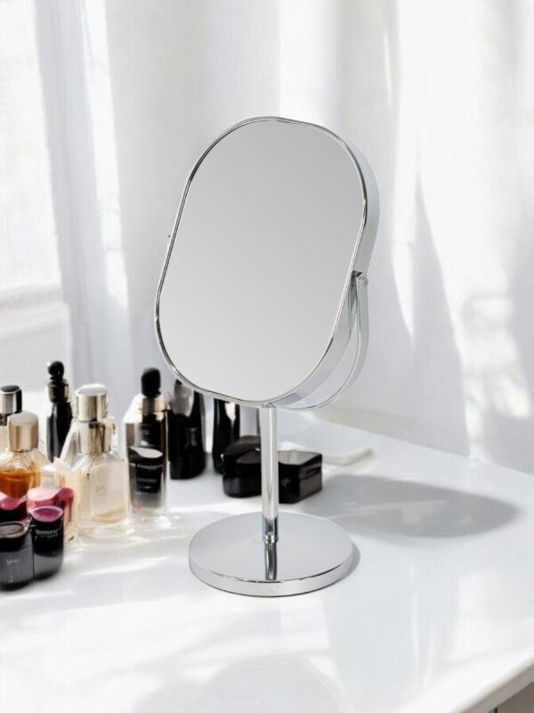 Nikon 3x Magnifying Chrome Oval Vanity Mirror - Vanity Mirrors