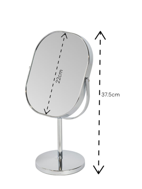 Nikon 3x Magnifying Chrome Oval Vanity Mirror - Vanity Mirrors