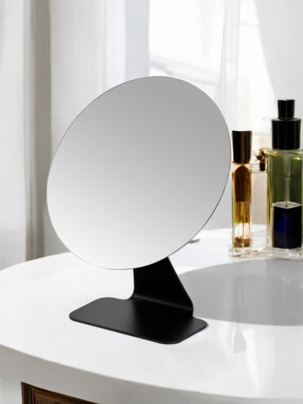 Corus Black Round Vanity Mirror - Vanity Mirrors