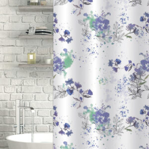 Bouquet White Floral Shower Curtain - Shower Accessories