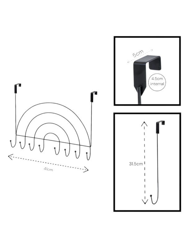 Rainbows Over Door Storage Hooks - Over Door Hooks / Robe Hooks