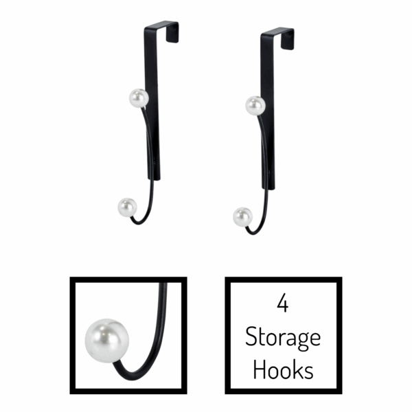 Tahiti Pearl Over Door Hooks - Over Door Hooks / Robe Hooks