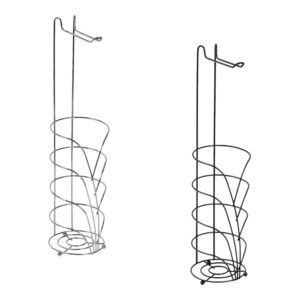 Vertu Steel Toilet Roll Holder & Spare Combination - Free Standing Toilet Roll Holders