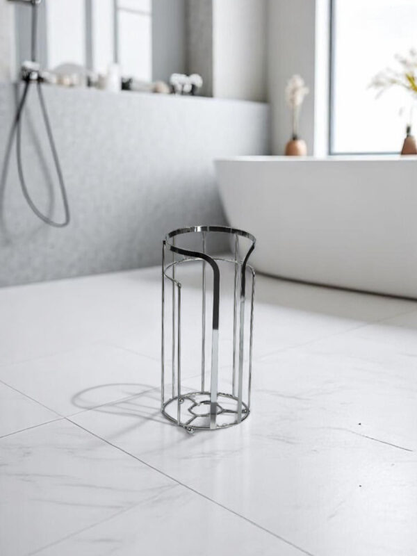 Dante Steel Spare Toilet Paper Holder - Free Standing Toilet Roll Holders