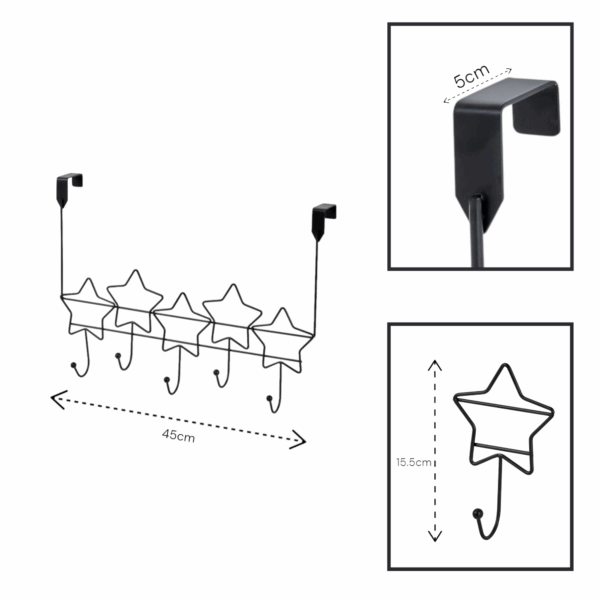 Stars Over Door Storage Hooks - Over Door Hooks / Robe Hooks