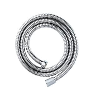 Double Spiral Chrome Shower Hose 2M X 11mm - Shower Accessories