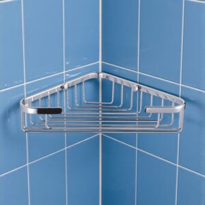Clasico Wall Mounted Chrome Large Basket - Shower Caddies & Bathroom Storage