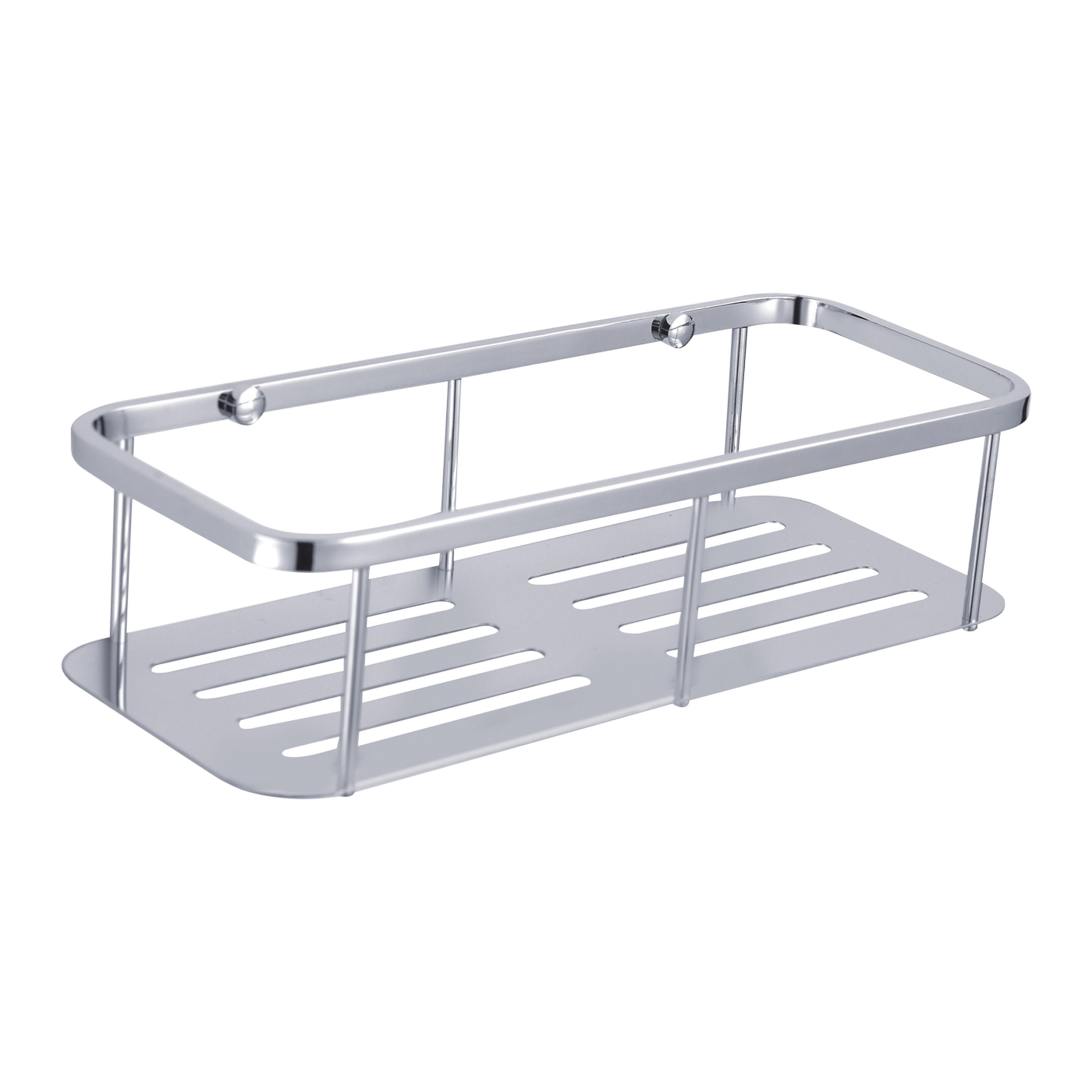 Contempo Wall Mounted Chrome Bottle Basket Contempo Wall Mounted Chrome Bottle Basket - Shower Caddies & Bathroom Storage