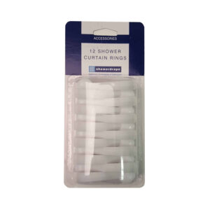 Curtain Rings White – Blister Pack - Shower Accessories