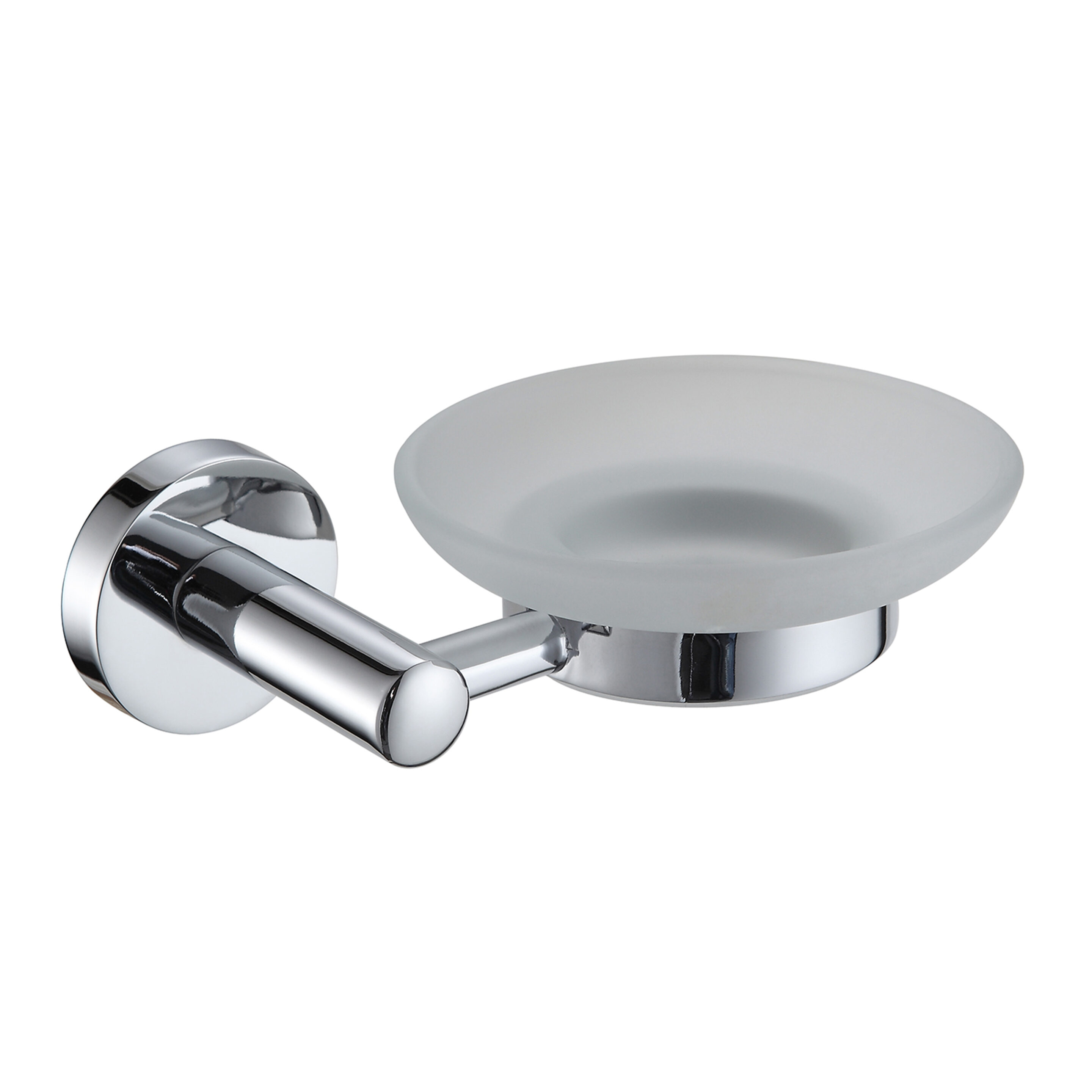 Modernity Chrome & Frosted Glass Wall Mounted Soap Dish Modernity Chrome & Frosted Glass Wall Mounted Soap Dish - Soap Dishes