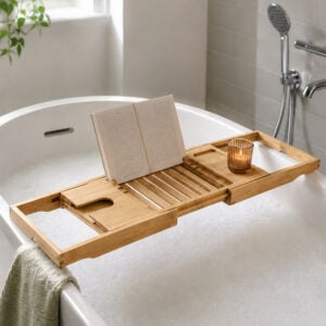 Brooklyn Extendable Bamboo Bath Tray - Shower Caddies & Bathroom Storage