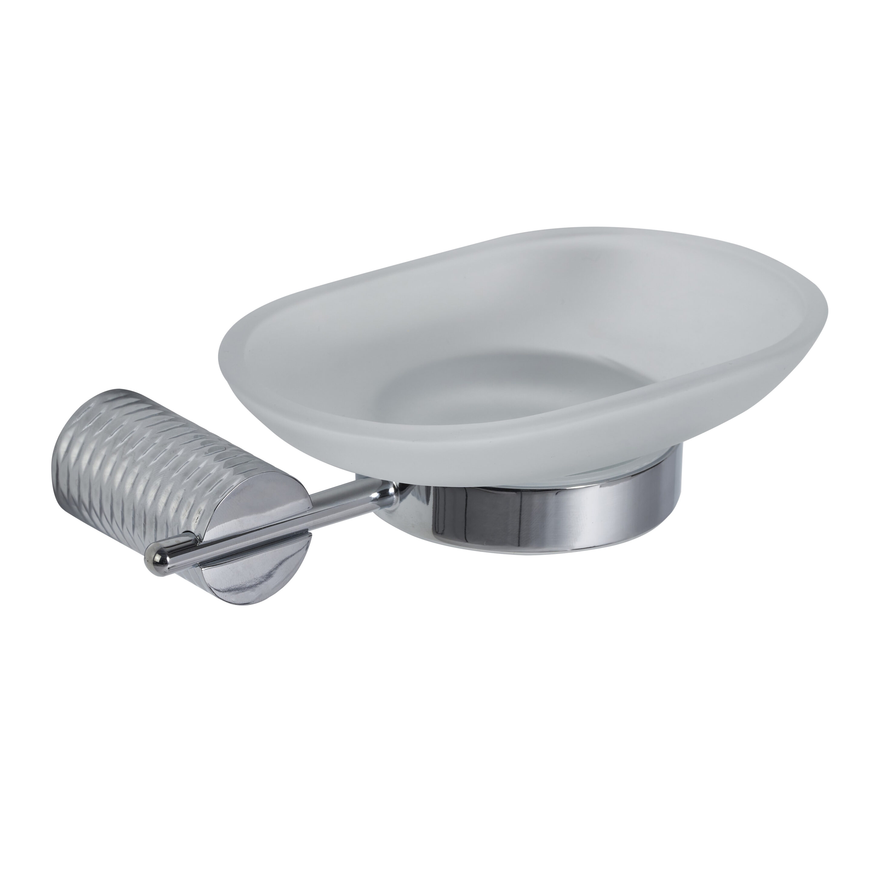 Vitality Chrome & Frosted Glass Wall Mounted Soap Dish Vitality Chrome & Frosted Glass Wall Mounted Soap Dish - Soap Dishes